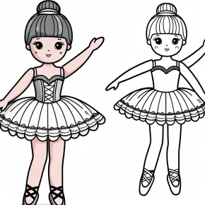 barbie ballet coloring pages