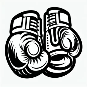 boxing gloves coloring pages