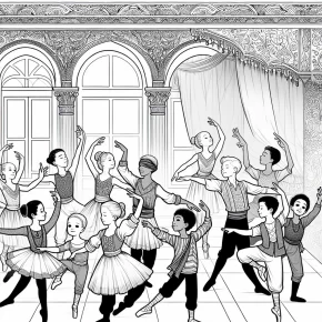 dance recital coloring pages