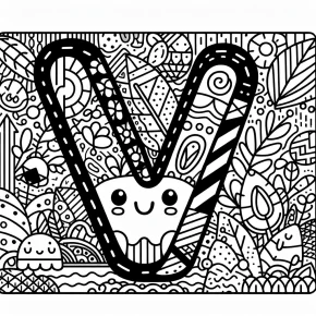 letter v coloring pages