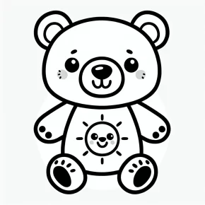 funshine bear coloring pages