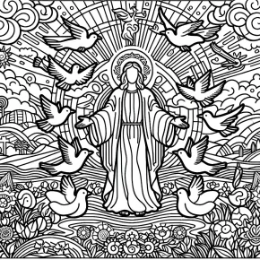 bible peace coloring pages