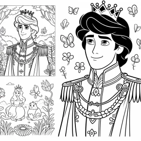 prince eric coloring pages