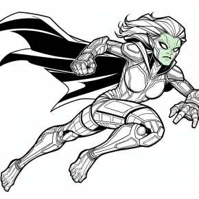 gamora coloring pages