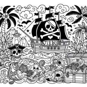 coloring pages of pirates of the caribbean