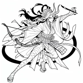 nezuko demon slayer coloring pages