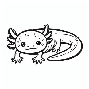 free printable axolotl coloring pages