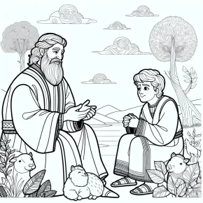 abel and cain coloring pages