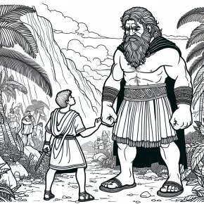 david and goliath coloring pages pdf