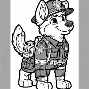 tracker paw patrol coloring pages