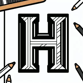 letter h coloring pages