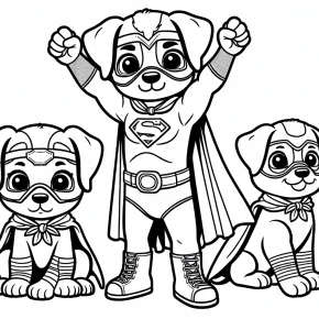 mighty pups coloring pages printable