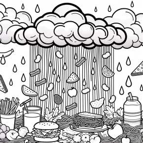 cloudy with a chance of meatballs coloring pages