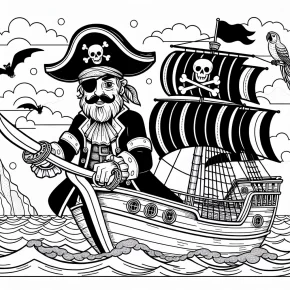 pirates of the caribbean coloring pages