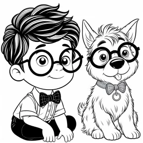 peabody and sherman coloring pages