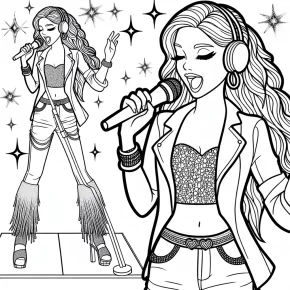 hannah montana coloring pages