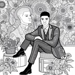 kehinde wiley coloring pages