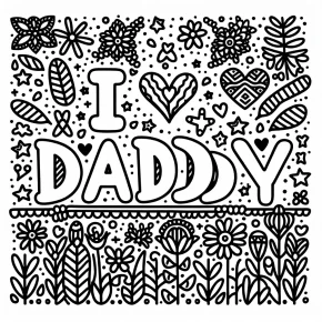 i love my daddy coloring pages