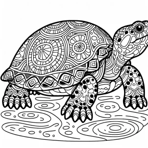 snapping turtle coloring pages