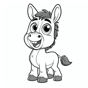 donkey from shrek coloring pages