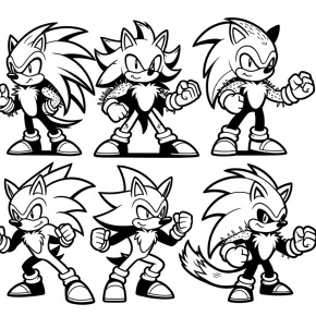 all sonic characters coloring pages