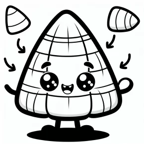 cute candy corn coloring pages