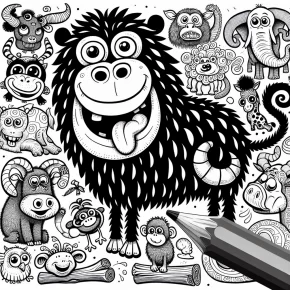 coloring pages of funny animals