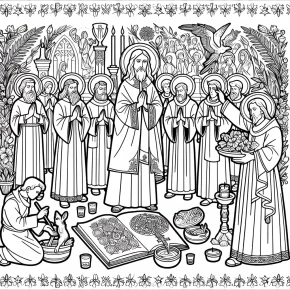 free printable catholic lenten lent coloring pages