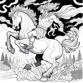 a centaur in battle.