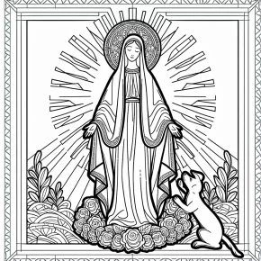 assumption of mary coloring pages