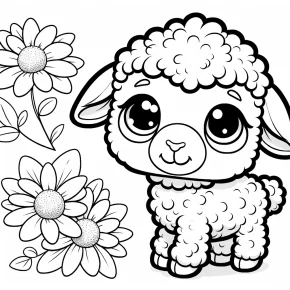 easter lamb coloring pages