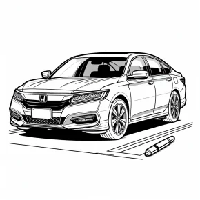 honda accord coloring pages