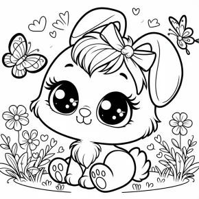 coloring pages my melody