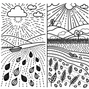 coloring pages parable of the sower