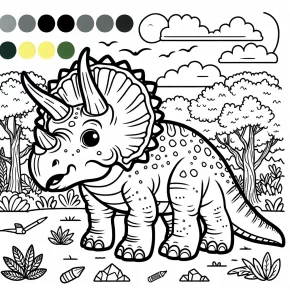 dinosaurs: triceratops.