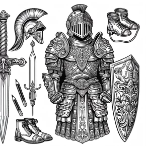 armor of god coloring pages