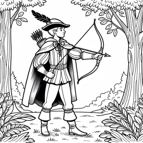 robin hood coloring pages