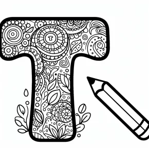 letter t coloring pages