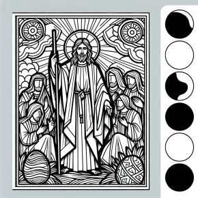 coloring pages easter jesus