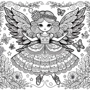 coloring pages barbie fairy