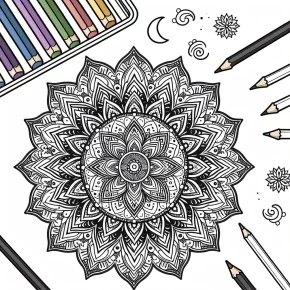 advanced mandala coloring pages