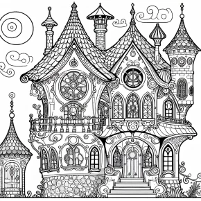 whoville house coloring pages