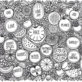 the fruit of the spirit coloring pages