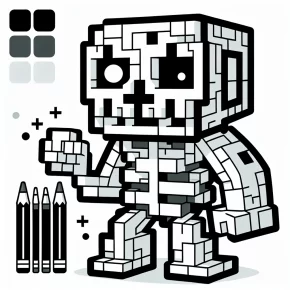 zombie minecraft coloring pages