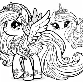 my little pony coloring pages princess luna