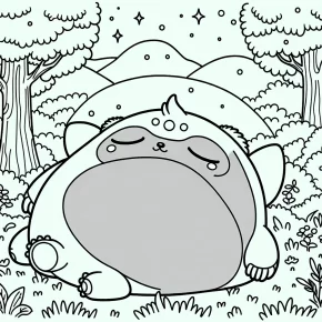 snorlax pokemon coloring pages