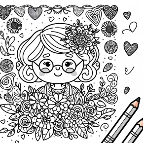 grandma mothers day coloring pages