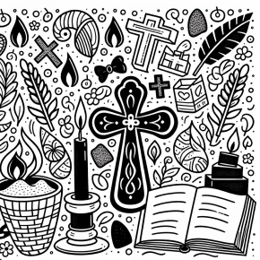 ash wednesday coloring pages