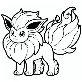 flareon pokemon coloring pages