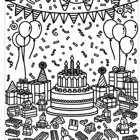 lego birthday coloring pages